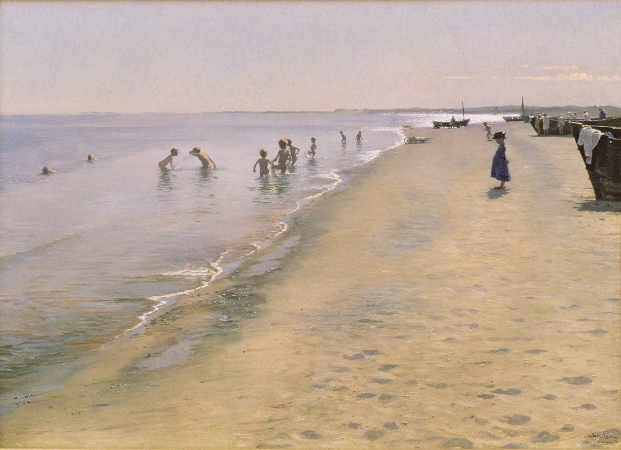 Kesäpäivä Skagenin etelärannalla, 1884 tekijältä Peder Severin Krøyer