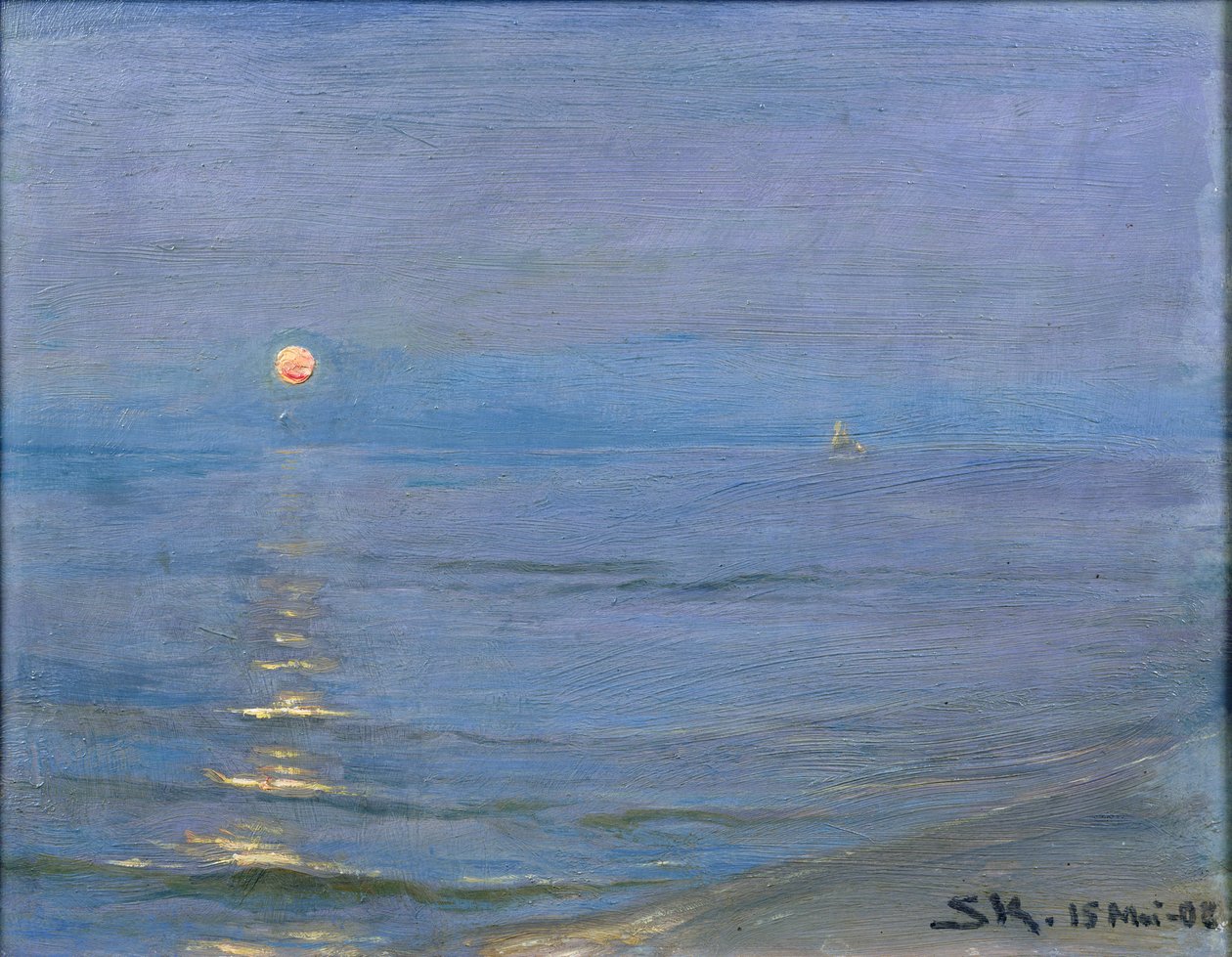 Kesäilta, Skagen, 1908 tekijältä Peder Severin Krøyer