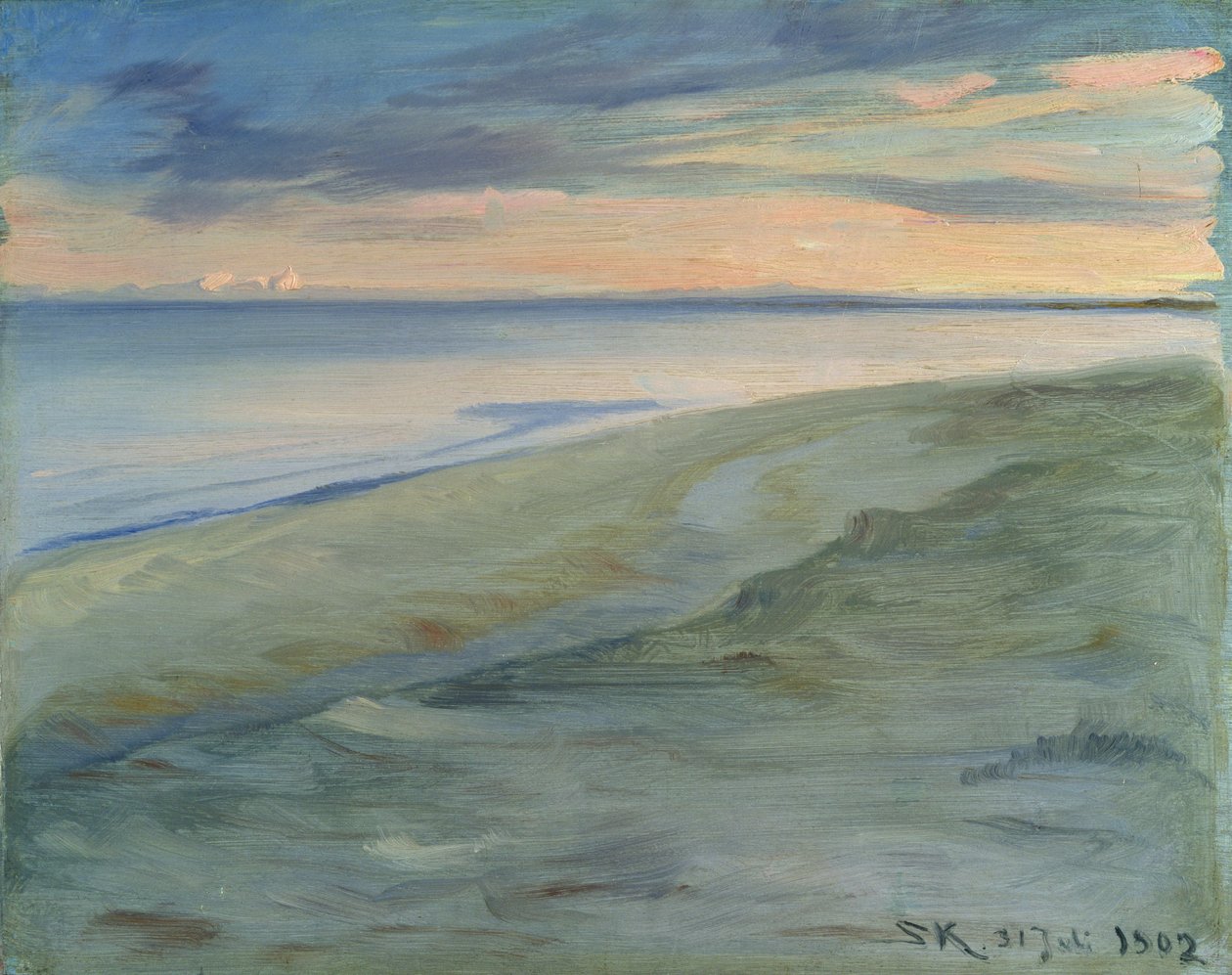 The Beach, Skagen, 1902 (paneeli) tekijältä Peder Severin Krøyer