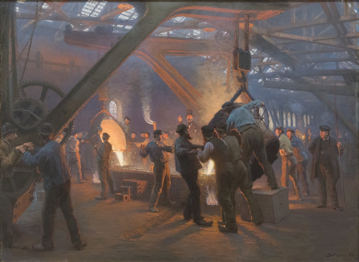 Burmaister ja Wains jernstøberi tekijältä Peder Severin Krøyer
