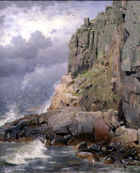 Rannikkomaisema kallioilla tekijältä Peder Monsted