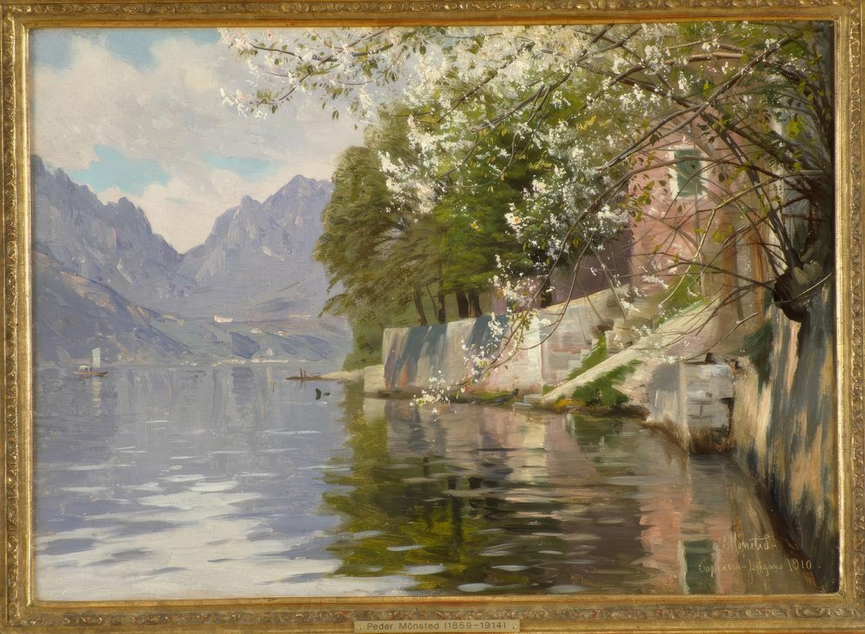 Kevätpäivä Luganojärvellä tekijältä Peder Monsted