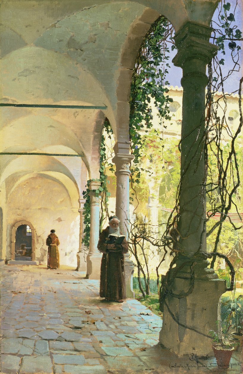 Santa Maria Jesus -luostarin luostarissa Taorminassa tekijältä Peder Monsted