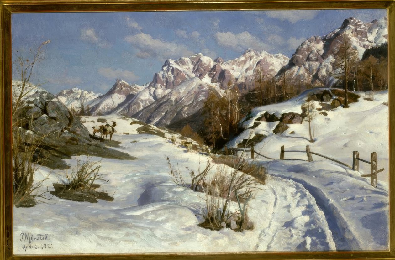 Talvi Engadinissa tekijältä Peder Monsted