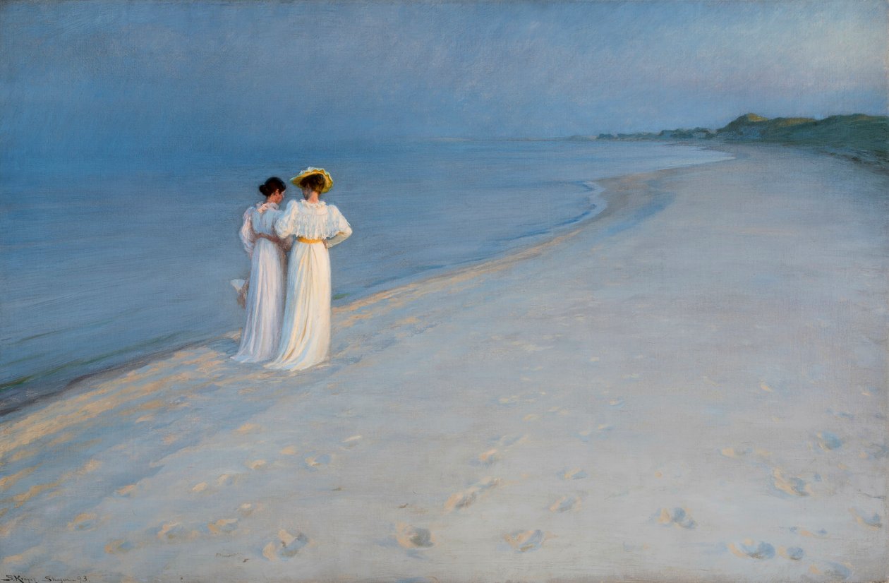 Hiljainen ilta Skagenin etelärannalla, 1893. tekijältä Peder Severin Krøyer
