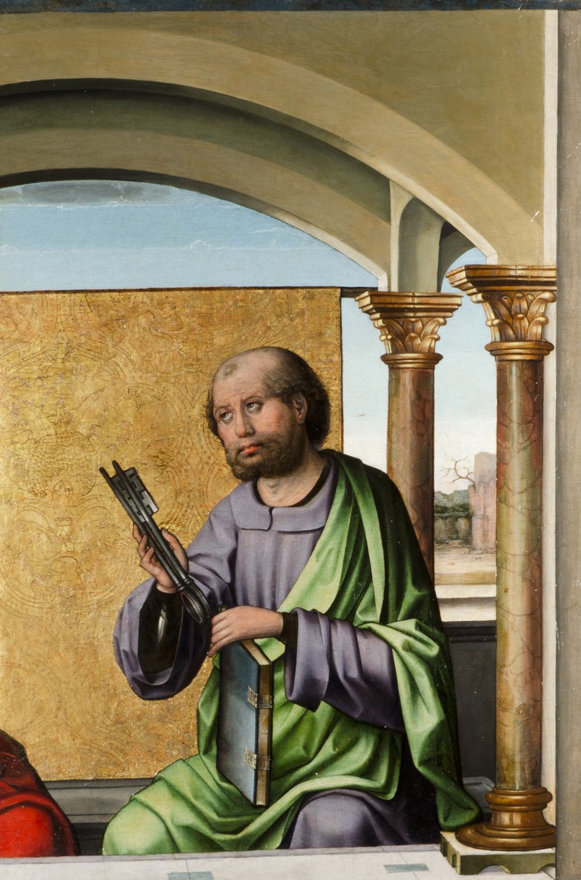Pyhä Pietari, n. 1495 (öljy ja kultalehti paneelissa) tekijältä Pedro Berruguete