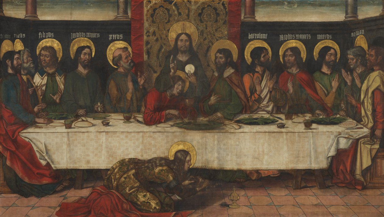 Viimeinen ehtoollinen, noin 1495-1500 tekijältä Pedro Berruguete