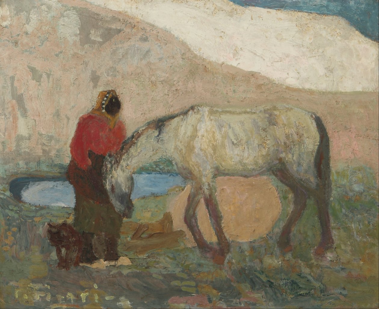Pesukoneet dyyneissä tai Los amigos tekijältä Pedro Figari