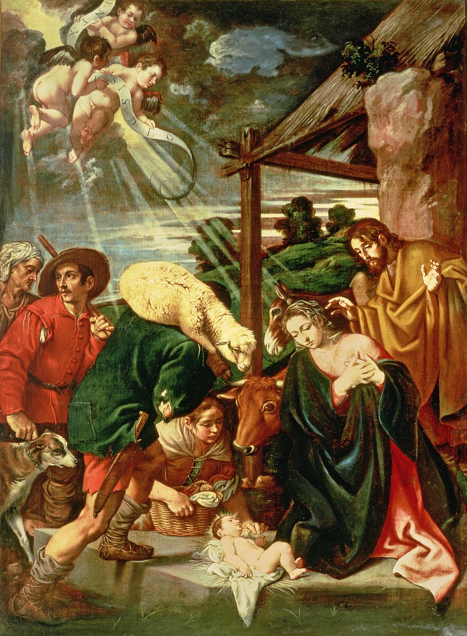 Paimenten palvonta, 1600-luku tekijältä Pedro Orrente