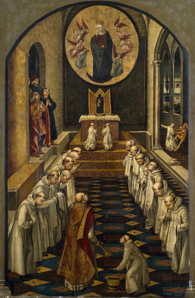Neitsyen ilmestyminen dominikaaniselle yhteisölle, 1493-1499 tekijältä Pedro Berruguete