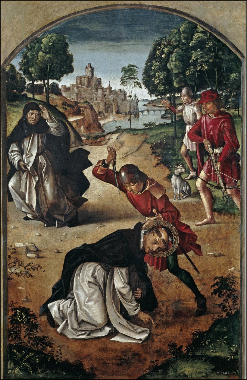 Veronan Pyhän Pietarin kuolema, 1493-1499 tekijältä Pedro Berruguete
