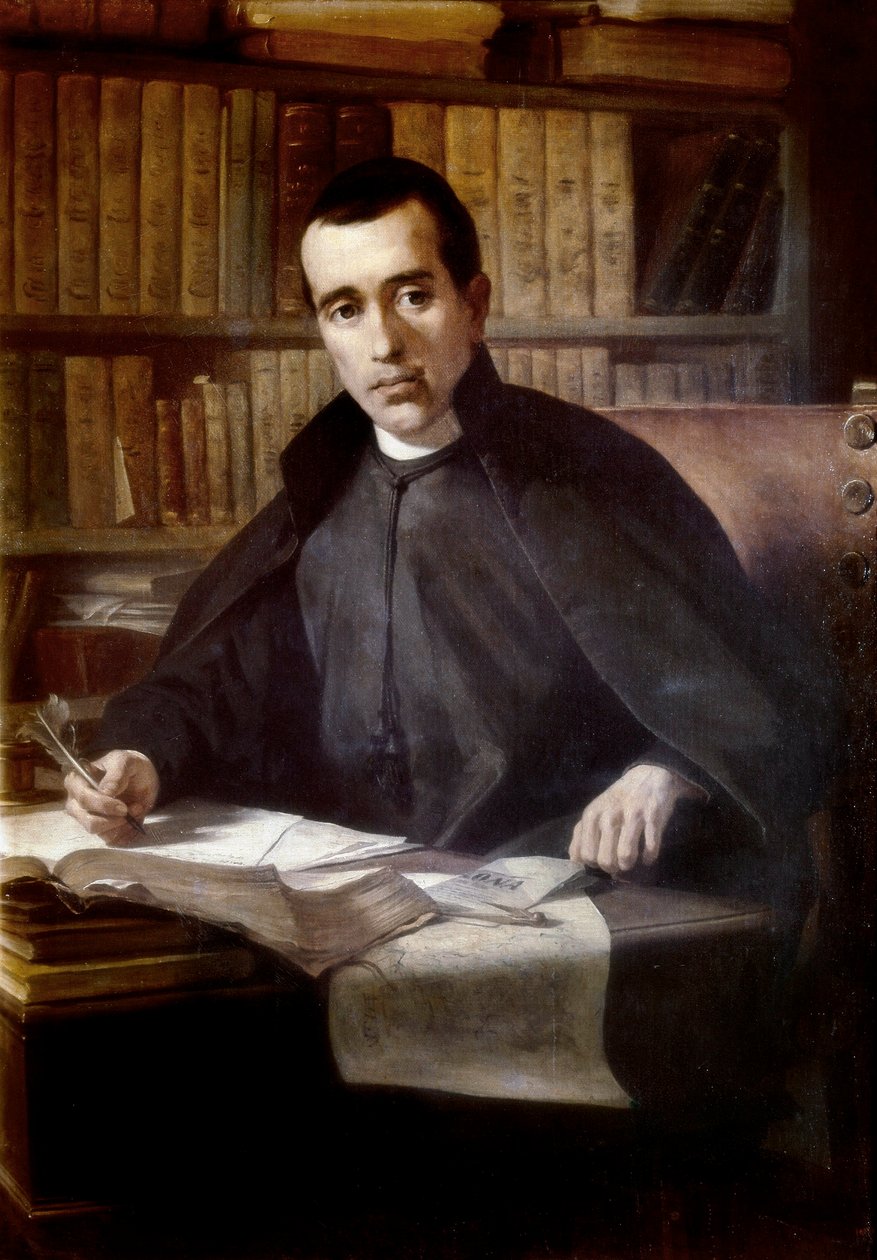Espanjalaisen filosofin ja papin Jacques Balmes i Urpia (1810-1848) muotokuva, 1800-luvun loppu (öljy kankaalle) tekijältä Pedro Borrell y del Caso