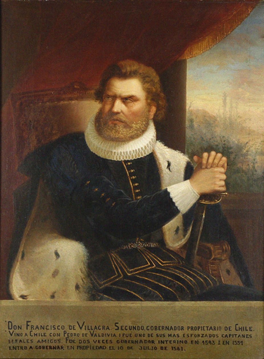 Francisco de Villagran muotokuva, 1873 tekijältä Pedro León Carmona