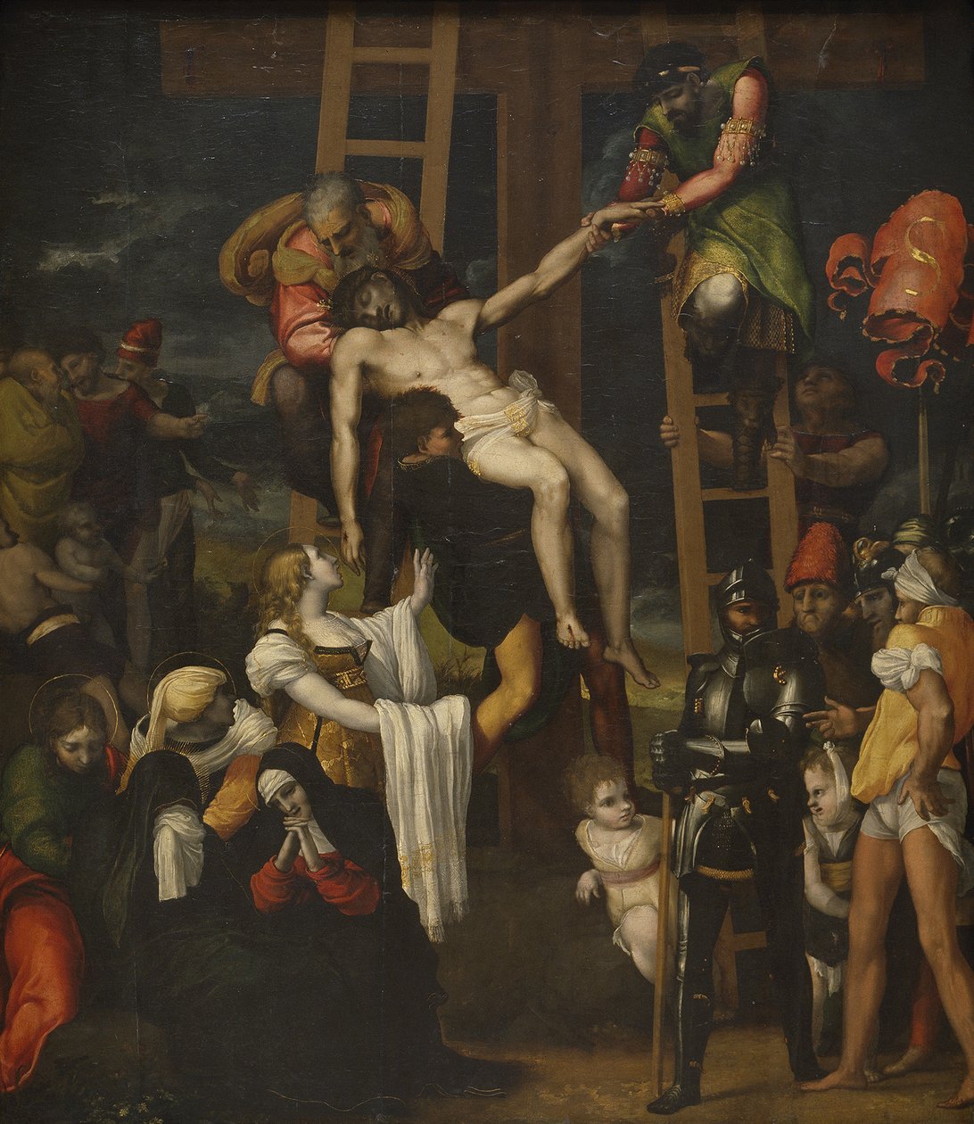 Laskeutuminen ristiltä, 1547 tekijältä Pedro Machuca
