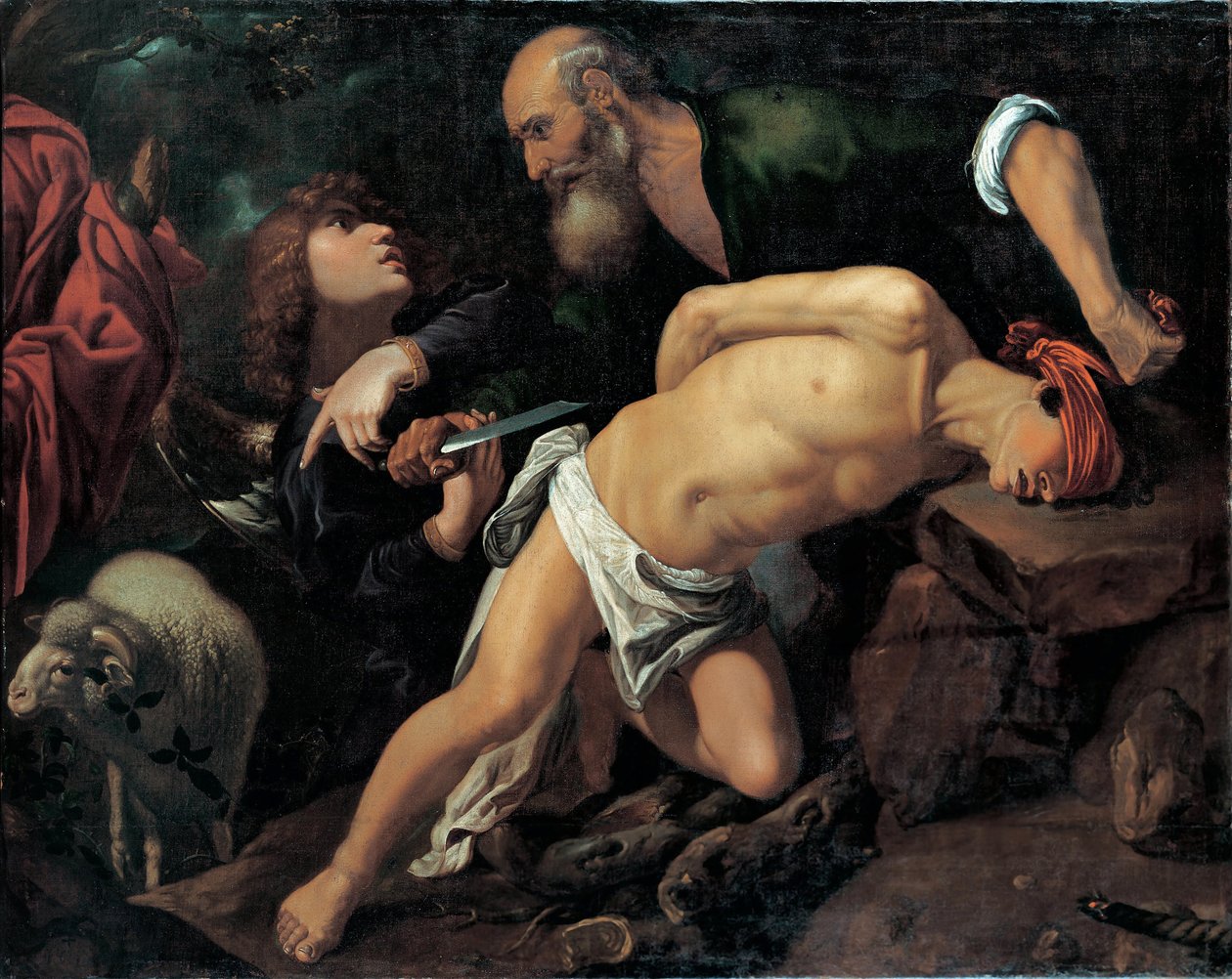 Iisakin uhri - Pedro Orrenten (1588-1645) maalaus, öljy kankaalle, noin 1615 tekijältä Pedro Orrente