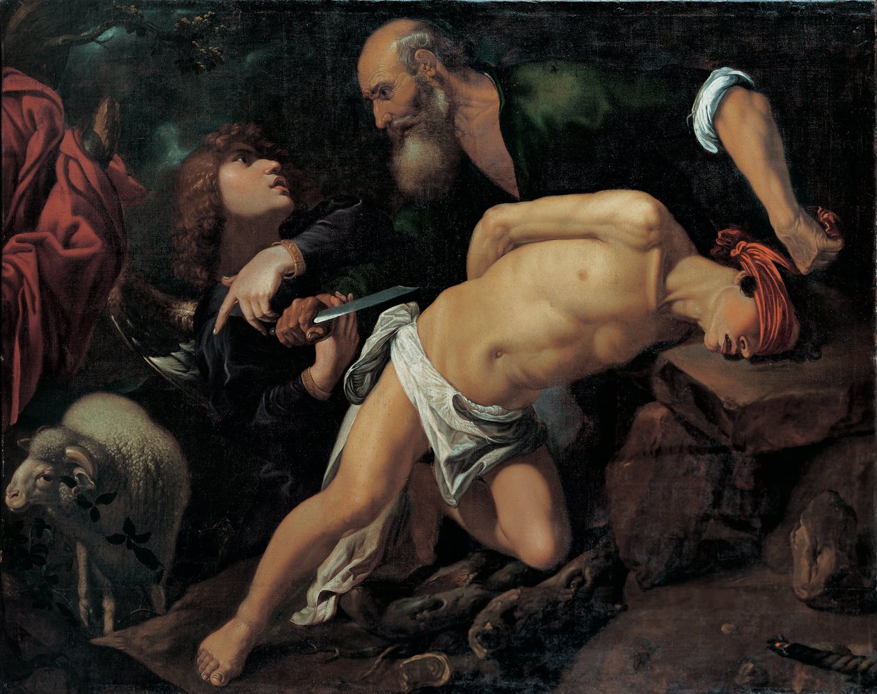 Iisakin uhri, n. 1615 tekijältä Pedro Orrente