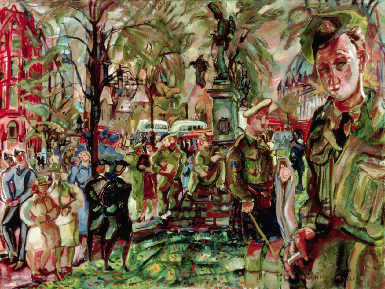 Ottawa, n. 1943 (öljy kankaalle) tekijältä Pegi Nicol Macleod