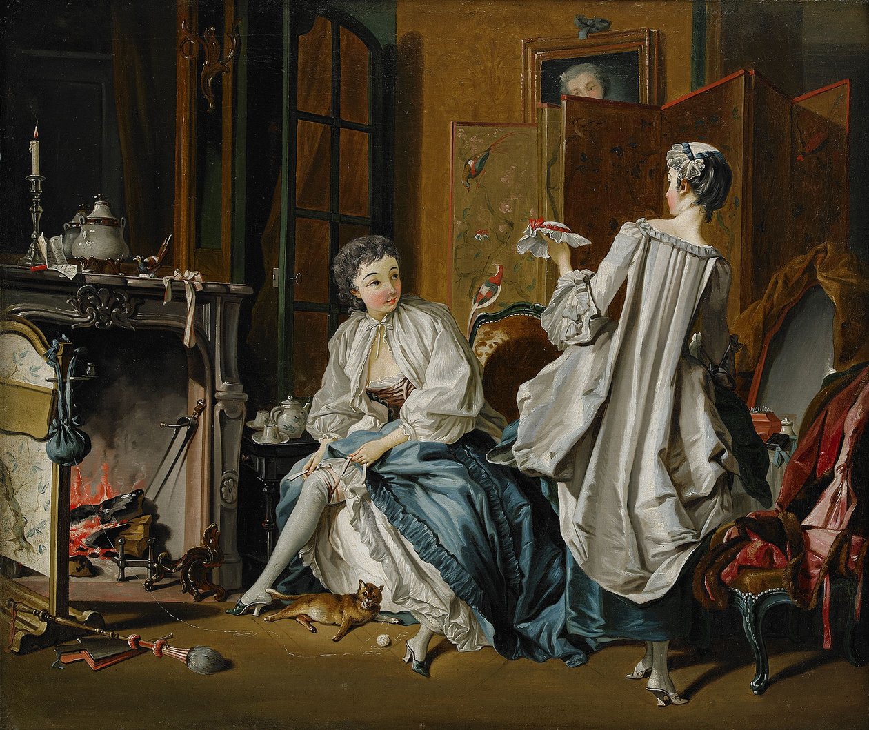 Aamukäymälä François Boucherin jälkeen tekijältä Pehr Hilleström