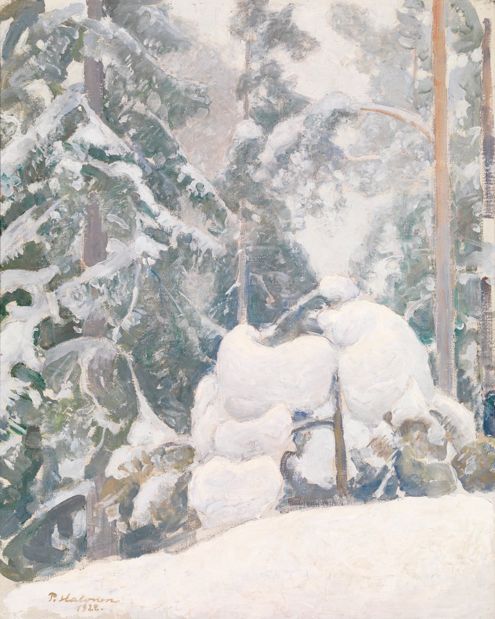 Talvinen maisema tekijältä Pekka Halonen