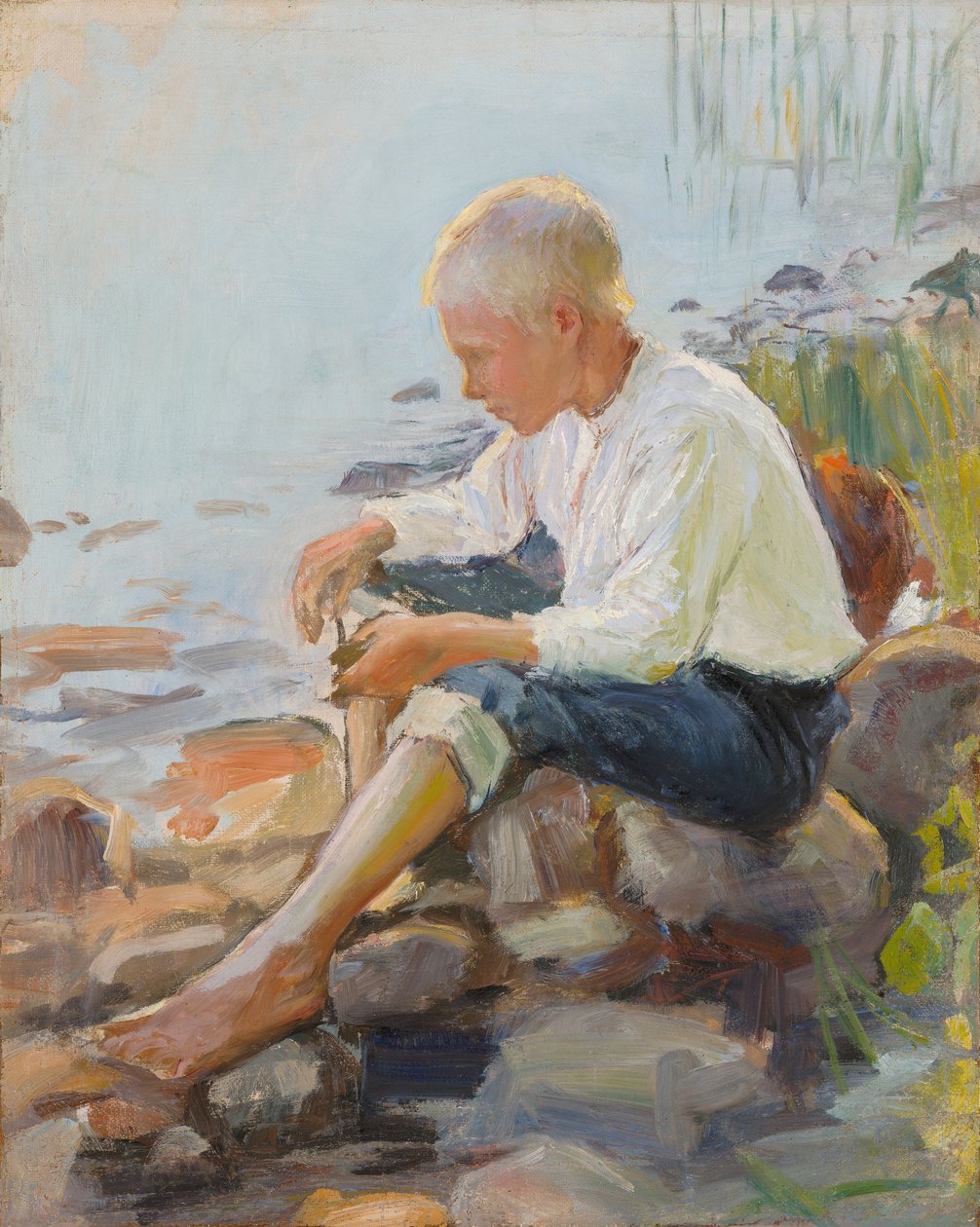 Poika rannalla tekijältä Pekka Halonen
