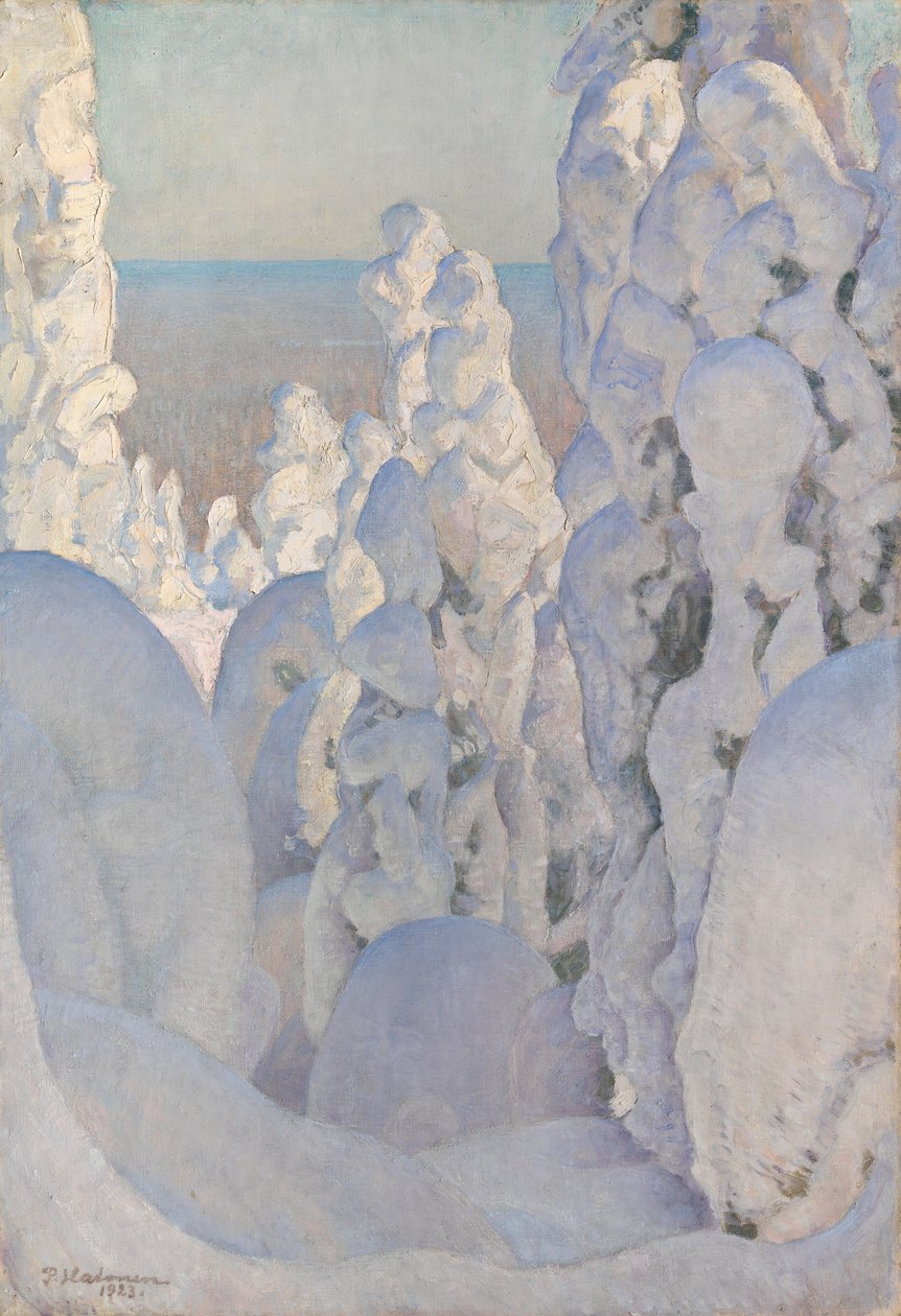 Talvimaisema, Kinahmi tekijältä Pekka Halonen