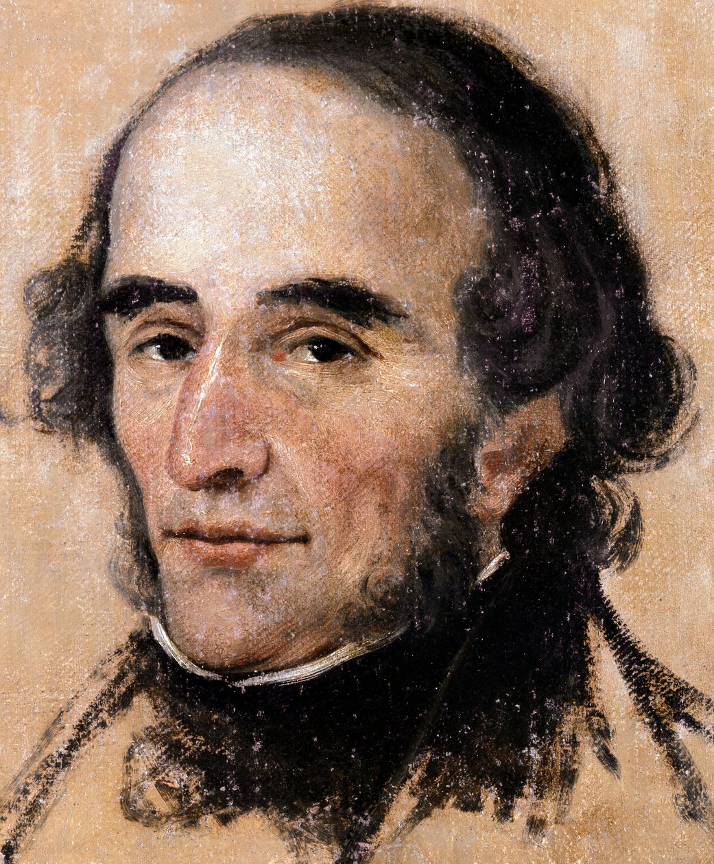 Muotokuva Nicolo Paganinista (1782-1840), italialainen viulisti ja säveltäjä. Pelagius Palagin (1775-1860) maalaus. Genova, modernin taiteen museo. tekijältä Pelagio Palagi