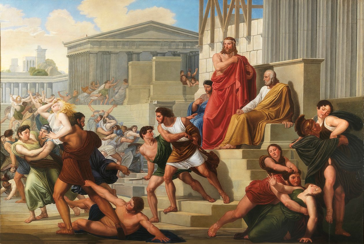 Sabiininaisten raiskaus, 1823-1824. tekijältä Pelagio Palagi