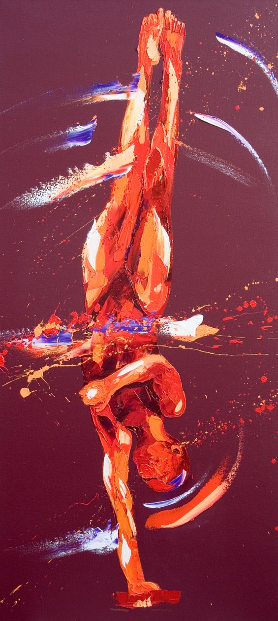 Gymnast Six, 2011 (öljy kankaalle) tekijältä Penny Warden