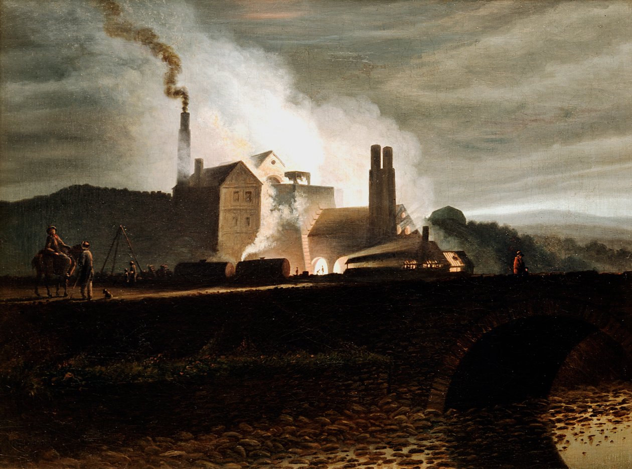 Teollisuusmaisema, Wales, 1800-luku tekijältä Penry Williams