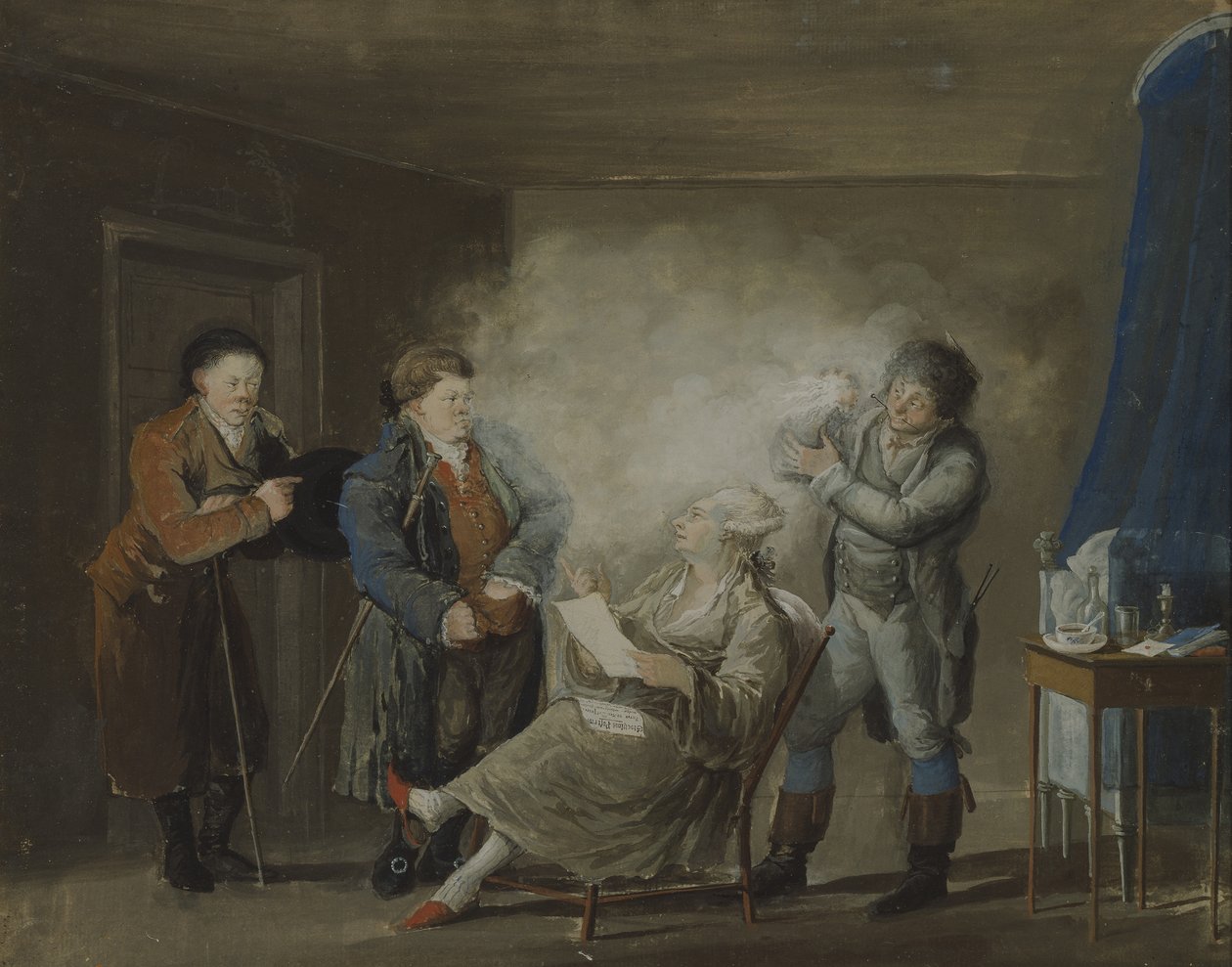Peruukin jauhetessa, n. 1800 tekijältä Per Nordqvist