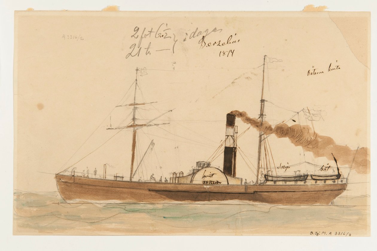 Hjulangfartyget BERZELIUS tekijältä Per Wilhelm Cedergren