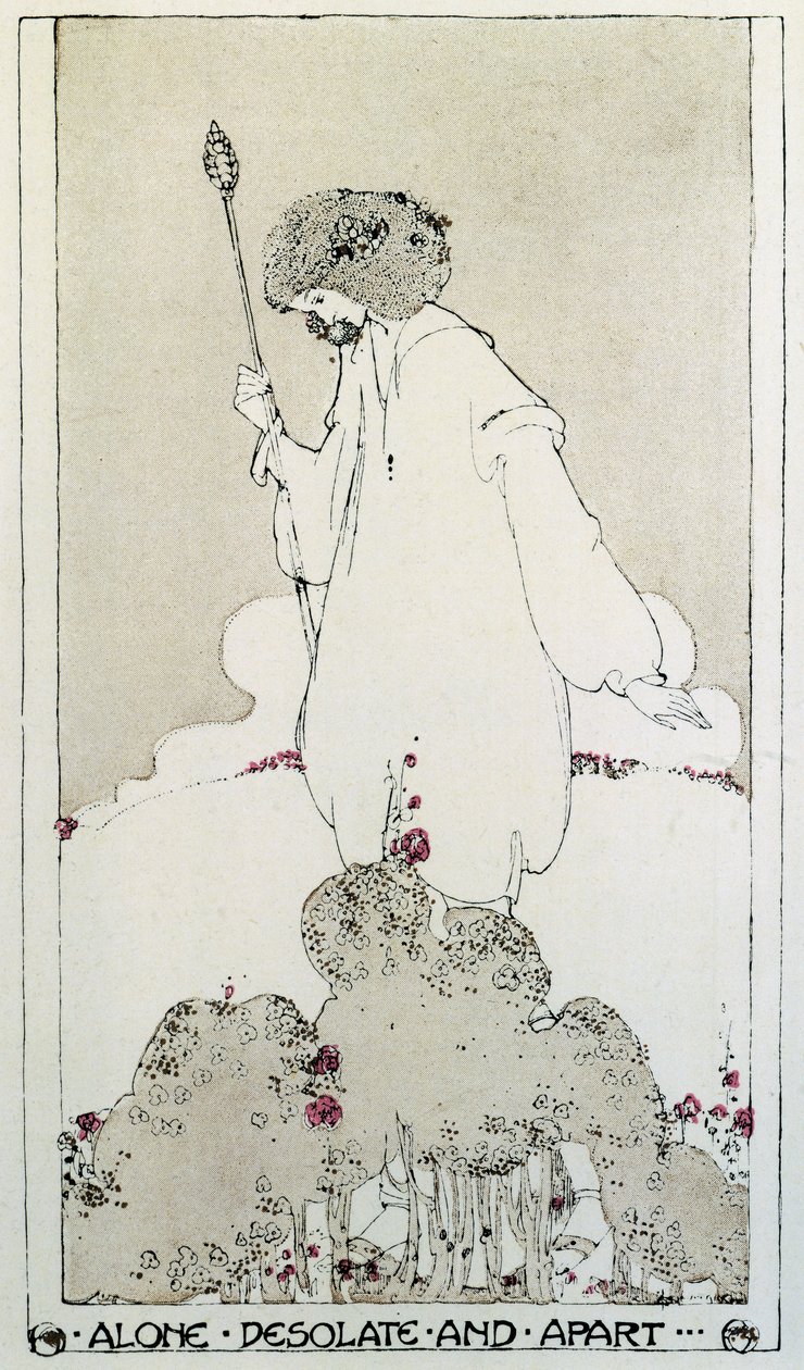 Kuvitus runoon Adonais, Elegia John Keatsin kuolemasta tekijältä Percy Bysshe Shelley