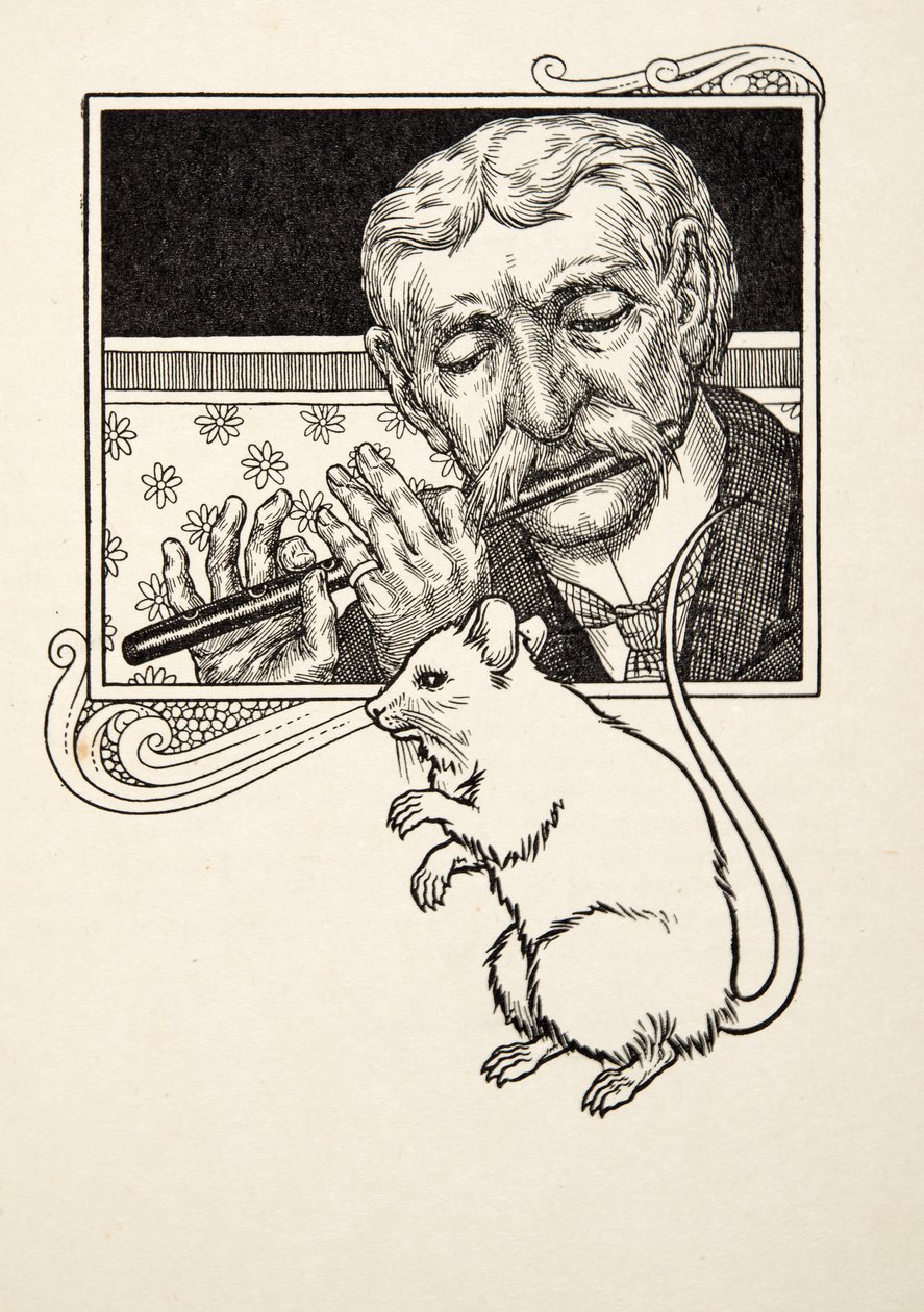 Musikaalihiiret, sarjasta A Hundred Anekdootes of Animals, pub. 1924 tekijältä Percy J. Billingshurst