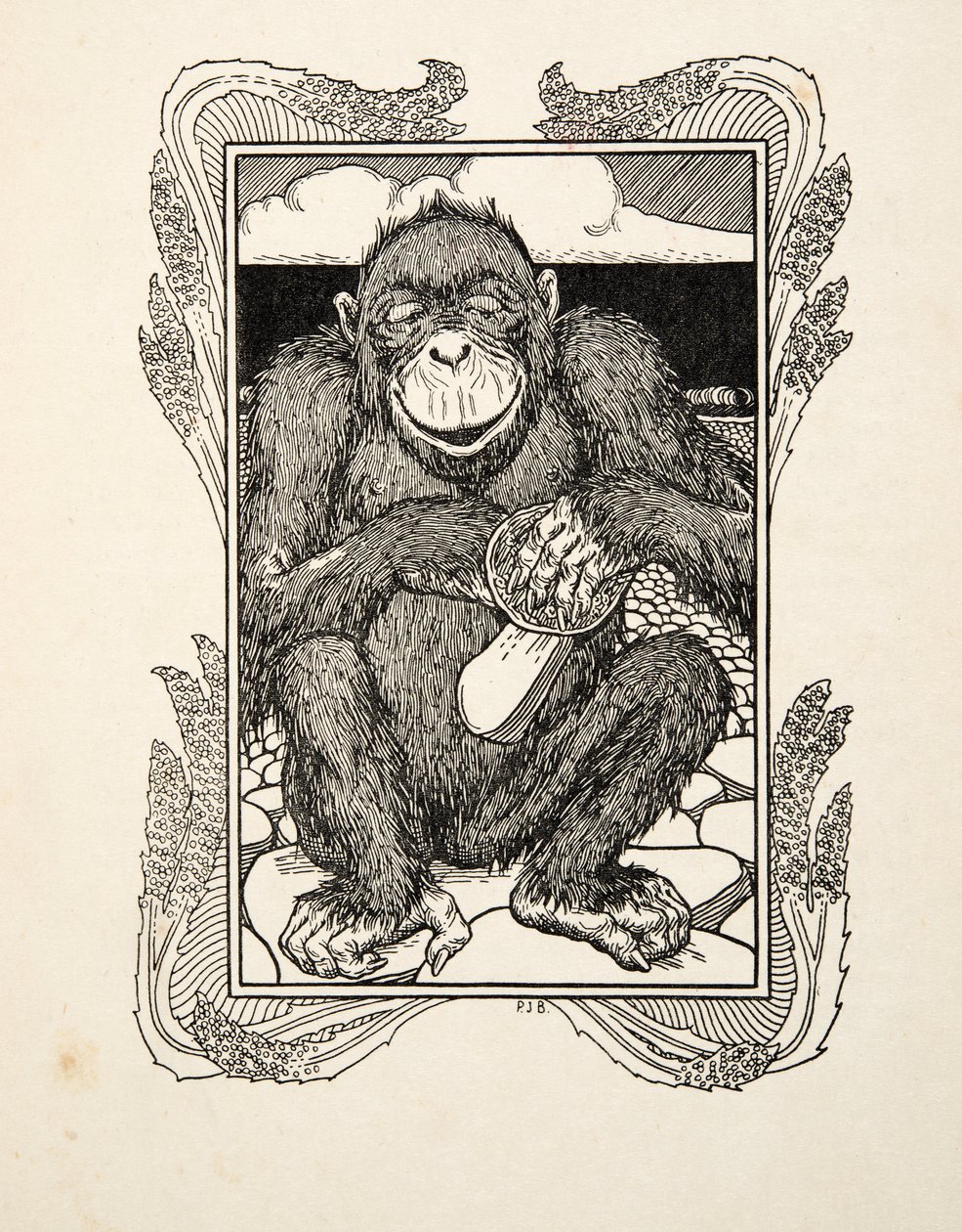 Oyster Opening, julkaisusta Sata anekdoottia eläimiä, pub. 1924 tekijältä Percy J. Billingshurst