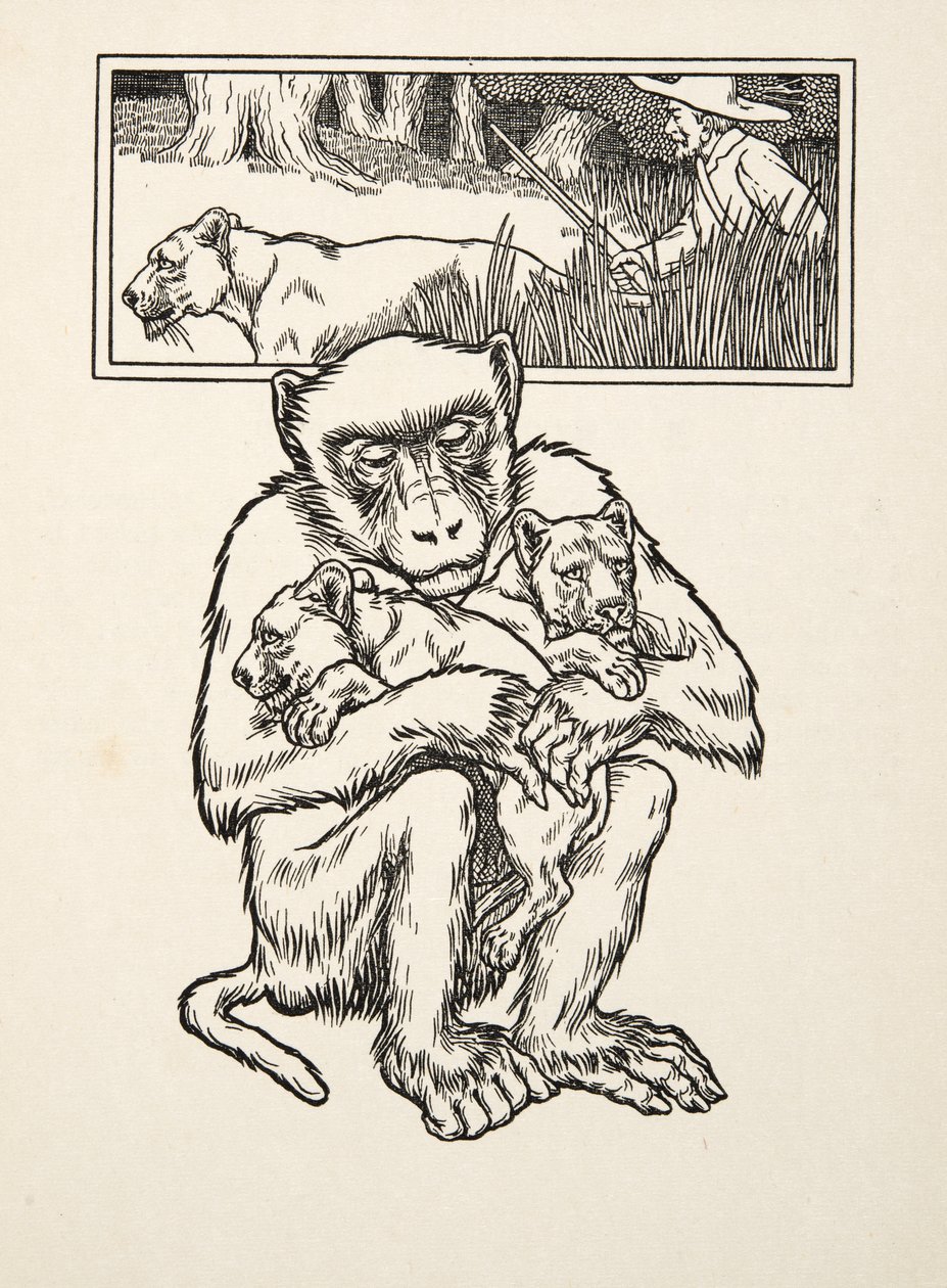 Soliciting Succour, A Hundred Anekdotes of Animals, pub. 1924 (kaiverrus) tekijältä Percy J. Billingshurst