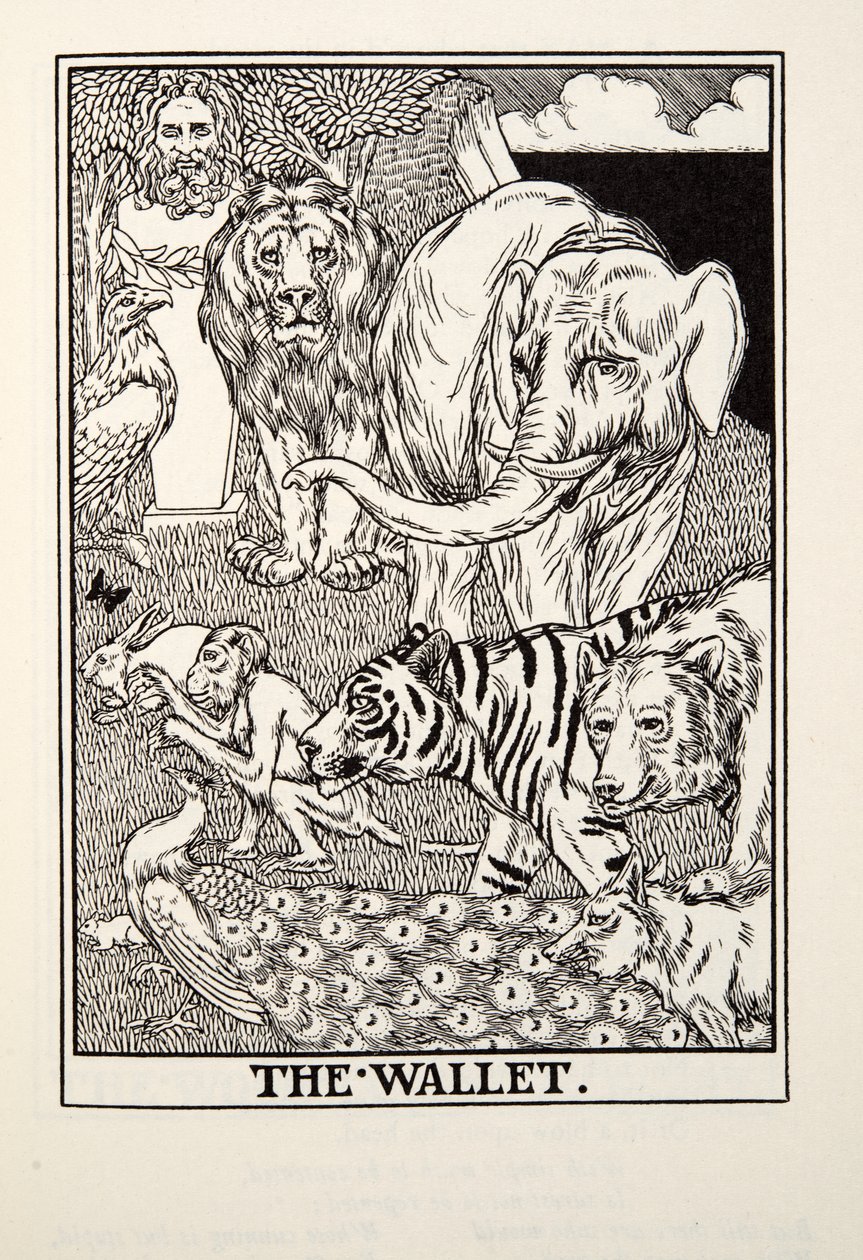 Lompakko, teoksesta Fontaine Fables, pub. 1905 tekijältä Percy J. Billingshurst