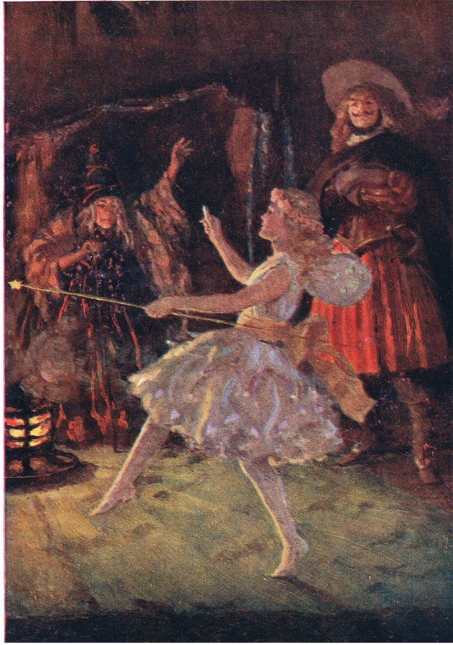 A la part posterior de la cova va aparèixer una petita figura de blanc tèrbol, de Little Women publicat per Associated Newspapers Limited, c.1940 (litografia en color) finlandès tekijältä Percy Tarrant