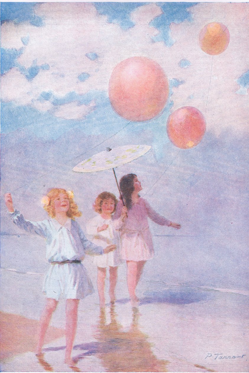 Melontaa auringonpaisteessa, kuvitus My Magazinesta tekijältä Percy Tarrant