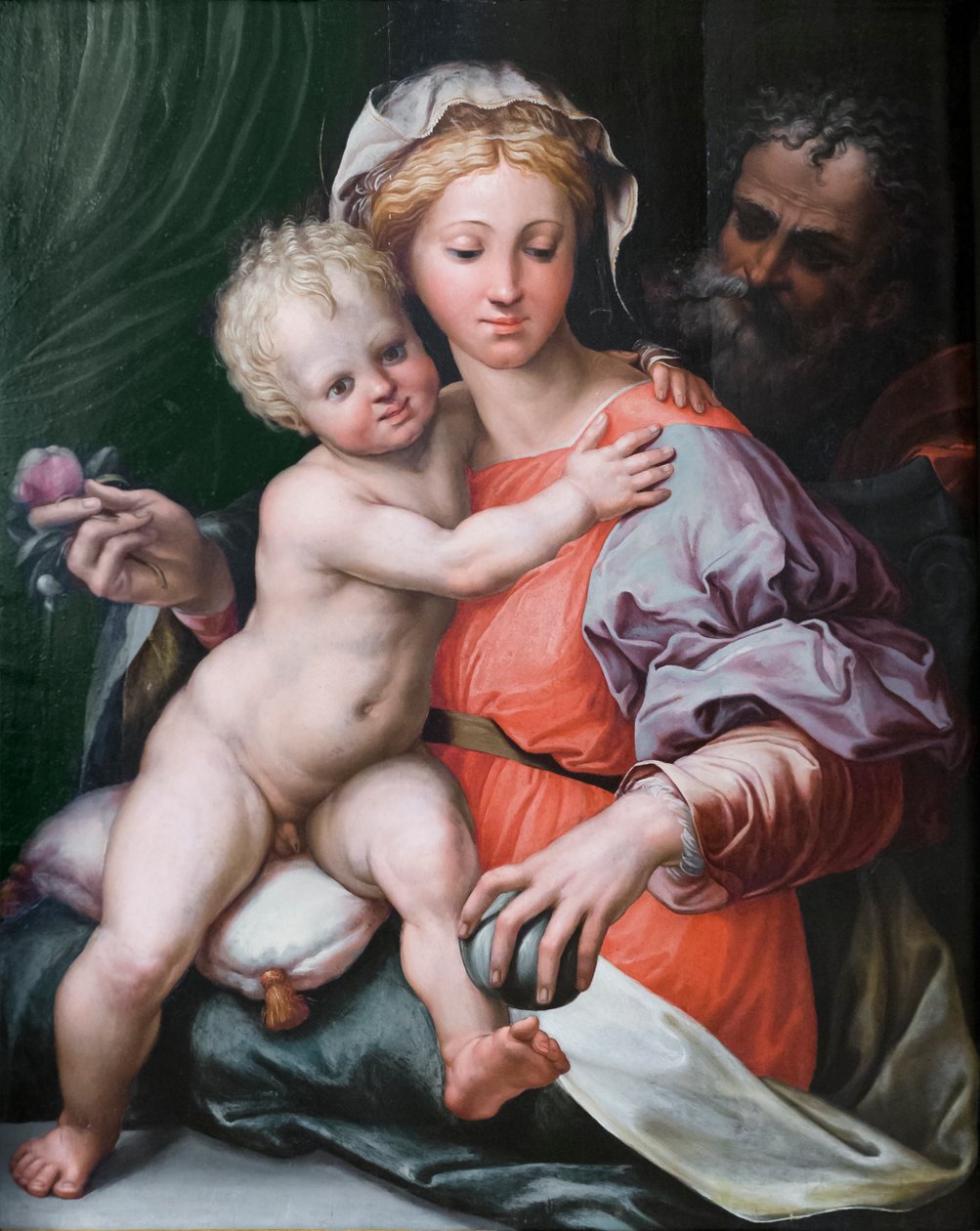 Pyhä perhe tekijältä Perino del (1501 47) Vaga