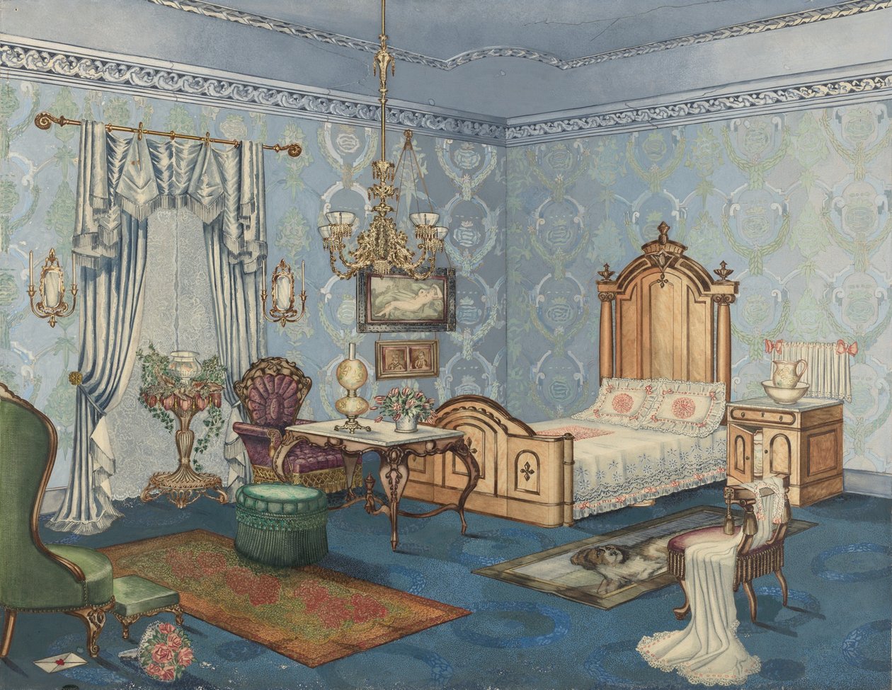 Makuuhuone, 1882 tekijältä Perkins Harnly