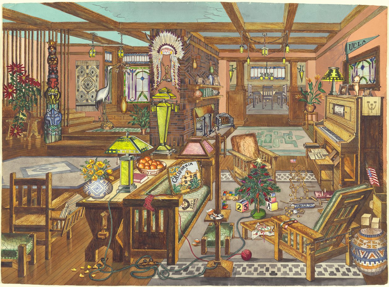 "California Mission Style" -sisustus tekijältä Perkins Harnly