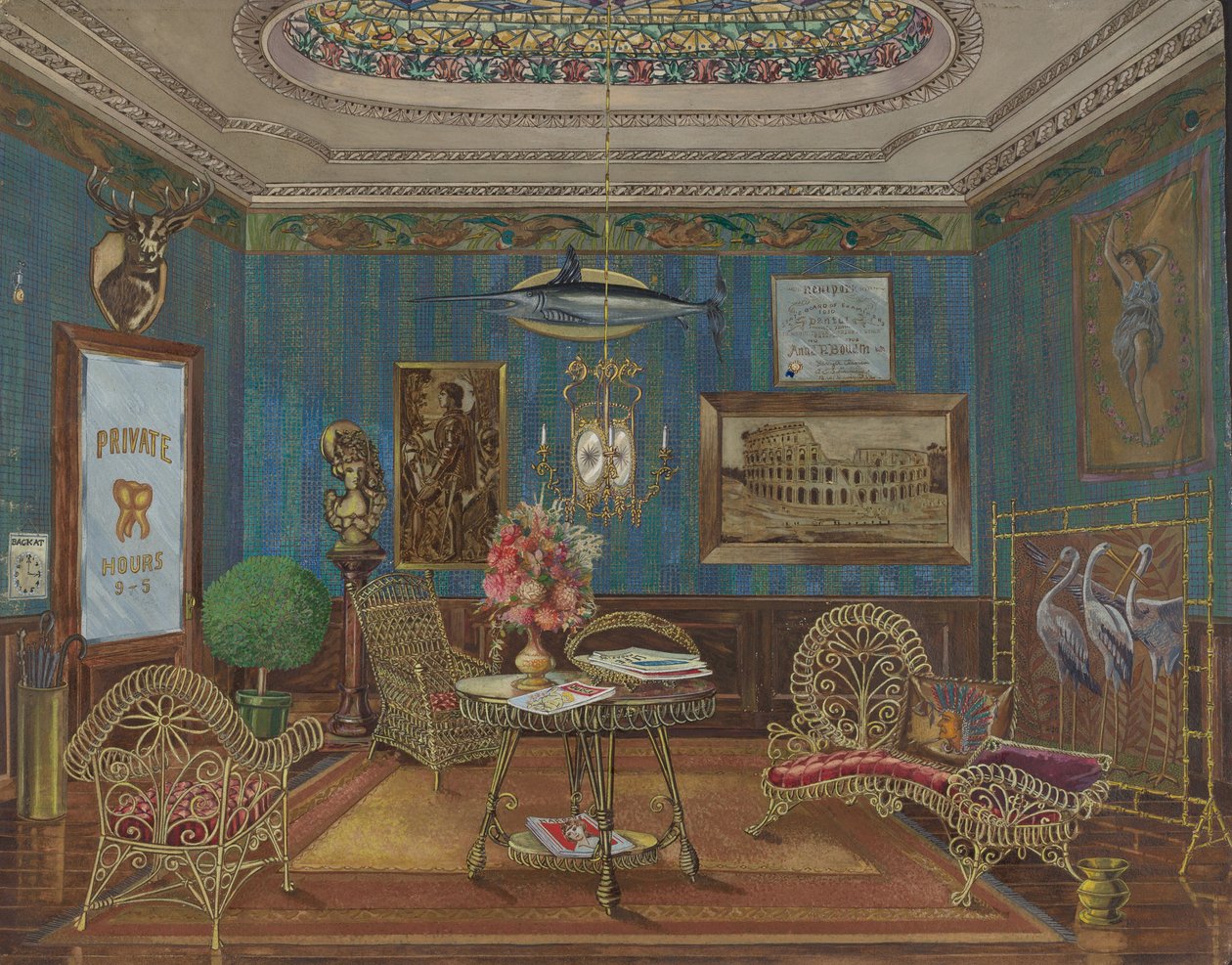 Hammaslääkärin odotushuone, 19351942. tekijältä Perkins Harnly