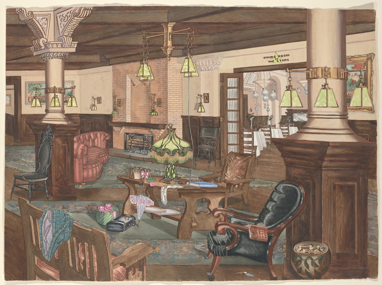 Hollywood Hotel Lobby, 1902 tekijältä Perkins Harnly