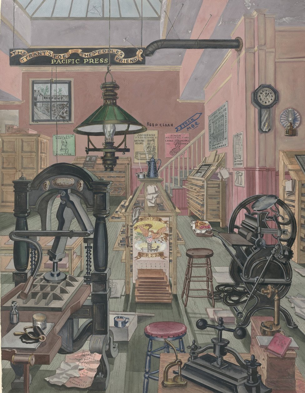 Kirjapaino, 1870, 19351942. tekijältä Perkins Harnly