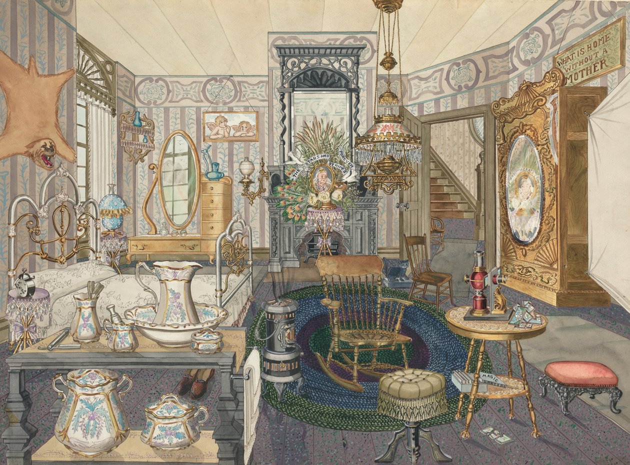Room House sänky-olohuone, 19351942. tekijältä Perkins Harnly