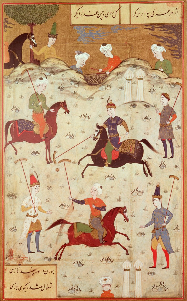 A Game of Polo (kynä, muste ja wc paperilla) tekijältä Persian School