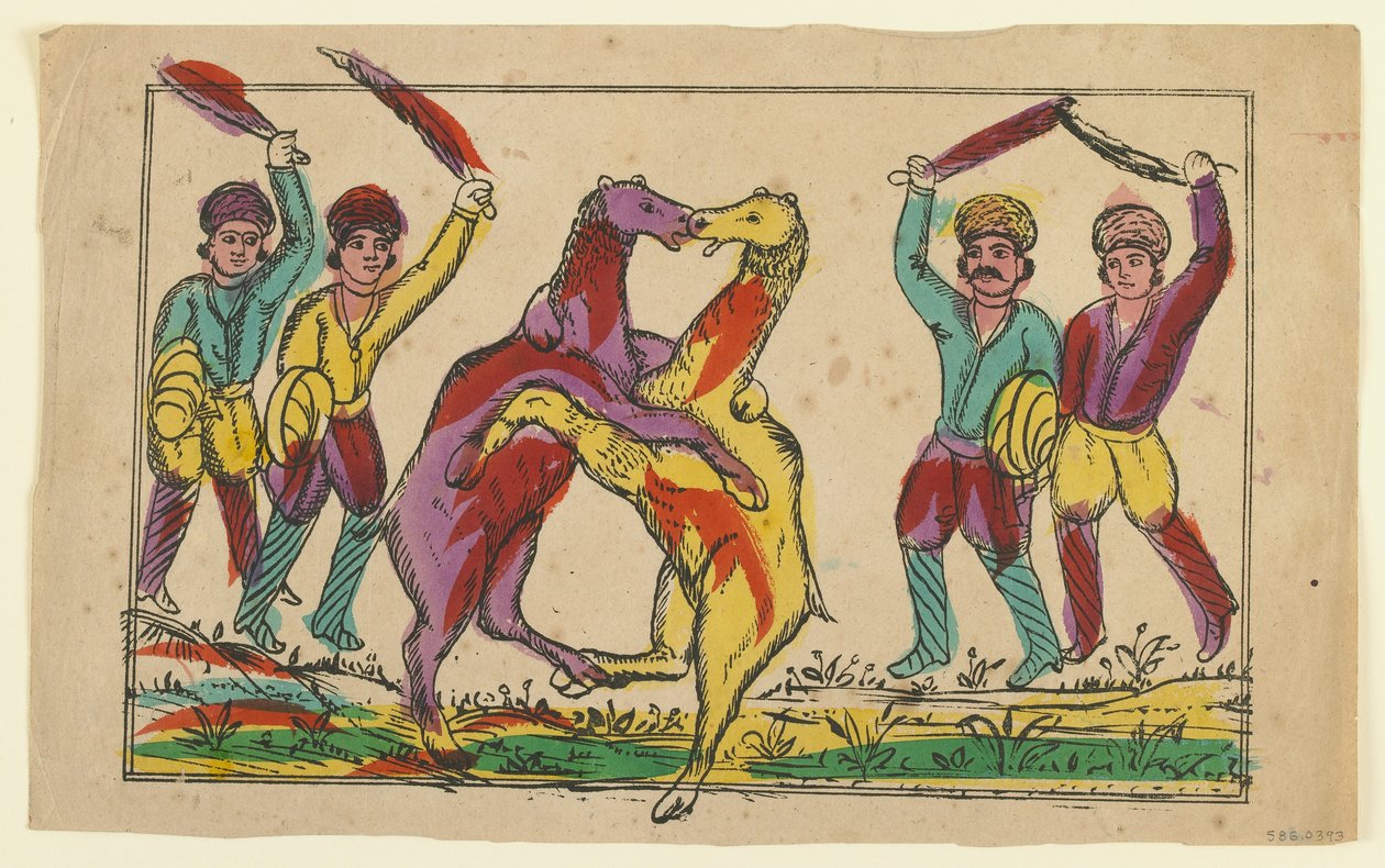 Kamelitaistelu, 1800-luvun loppu tekijältä Persian School