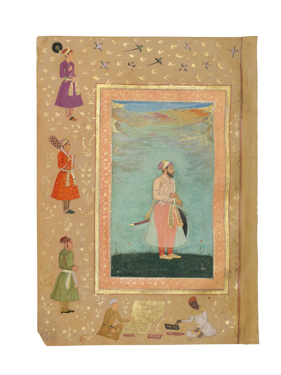 Mughal-prinssi, luultavasti Shah Shuja, n. 1645-1650 tekijältä Persian School