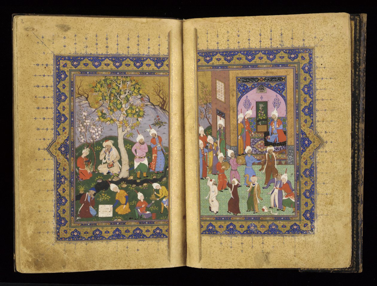 Prinssi, jonka Rumi nousi Mathnavista valtaistuimelle, noin 1530 tekijältä Persian School