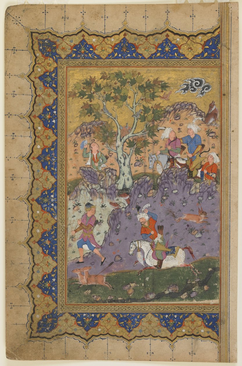 Prinssi metsästämässä, noin 1600 tekijältä Persian School